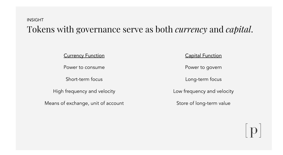 we're still learning about best practices in the protocol economy phase but here are a few key components:- a protocol token. your token can be used as currency OR capital.h/t  @jmonegro