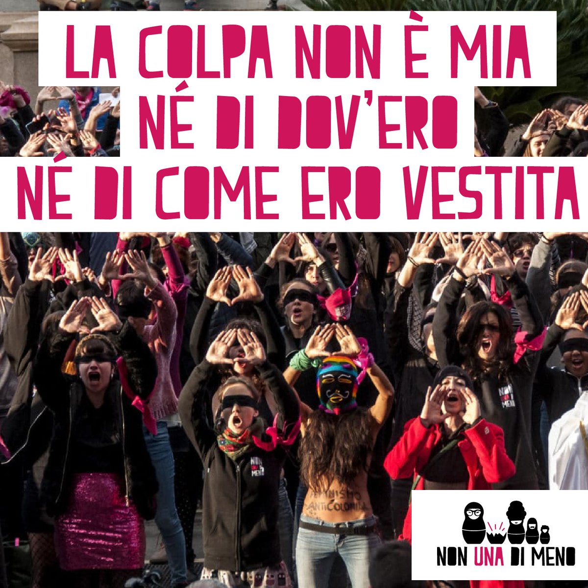 Come eri vestita? Avevi bevuto? Eri da sola? Hai accettato l'invito di uno sconosciuto? 
Allora è colpa tua. Te la sei cercata. 
Nei casi di #stupro capita troppo spesso che chi denuncia venga messa sul banco degli imputati. Questa è cultura dello stupro.