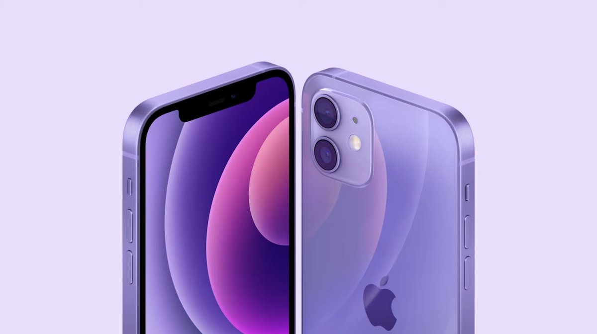 hardwarezone's tweet image. iPhone 12 models now come in purple, pre-orders start this weekend (Friday). #apple #applespring2021 #applespringloaded