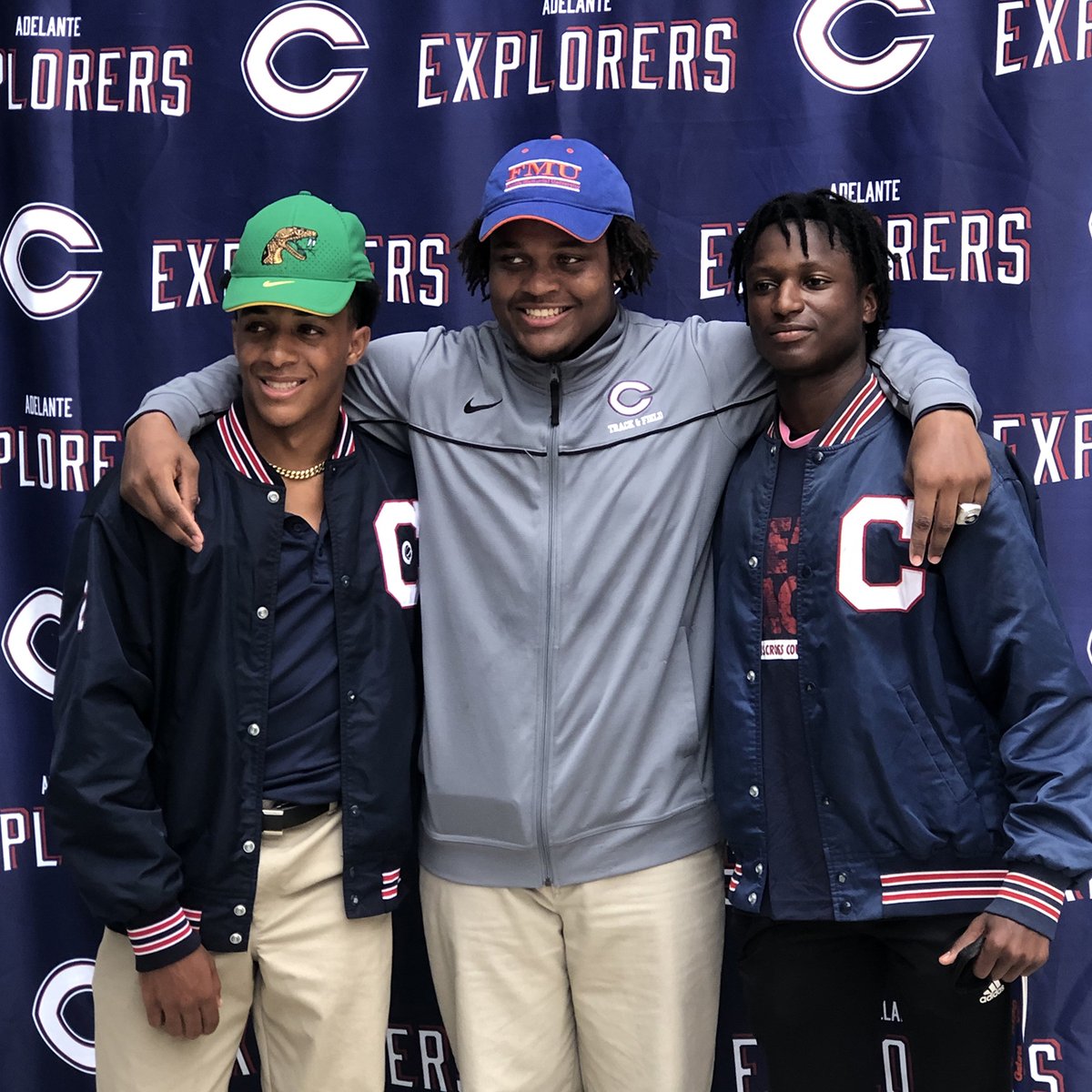 We are very proud to announce that defensive lineman Kesean Norris-Hayes has signed with Florida Memorial University! The Class of 2021 Explorer was 1 of 3 who signed with an HBCU today (Malcolm Brown - XC and track and Jordan Jackson - basketball). #CPride #Adelante