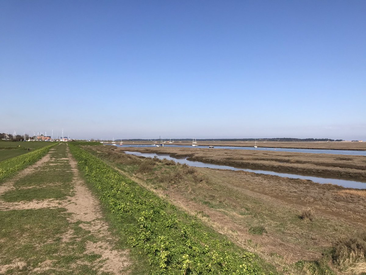 The cool easterly wind continues to persist at #PortofWells but where else would you want to be on a beautiful spring day, other then  #NorthNorfolkCoast #WellsNexttheSea  “ Fresh Air &amp; Freedom”