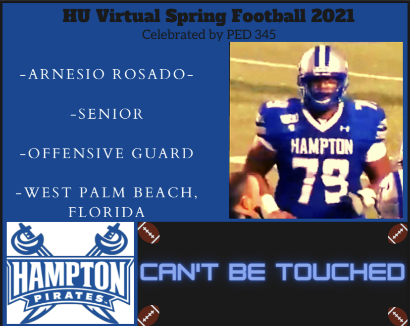 HUPED345Sports1's tweet photo. HU PED 345 Presents Virtual Spring Football Spotlights: Arnesio
🔗 https://t.co/iAB3gs6tCe https://t.co/XiGxDaXmlB