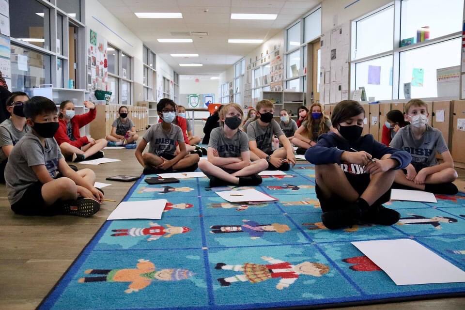 BISHouston's tweet photo. Engaged in the neighborhood with our Year 6 #NAEAchievers listening to a soundtrack from one of the most famous bands in the world, The Beatles, to create a character for their English Non Chronological Reports! #lovelearningnewthings #worldclassteachers #NAEAchievers https://t.co/1iMcoZs8GT