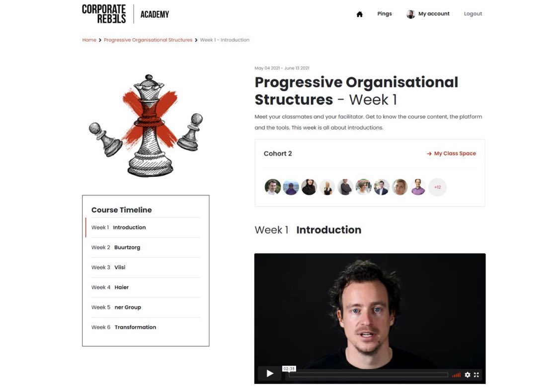 Just 2 more weeks before we welcome 42 students to the first cohorts of the Corporate Rebels #Academy!

Super excited about the product we've created: a fully self-developed learning platform with 2 main features: stellar content &amp; a powerful community 🤟

Can't wait to start!