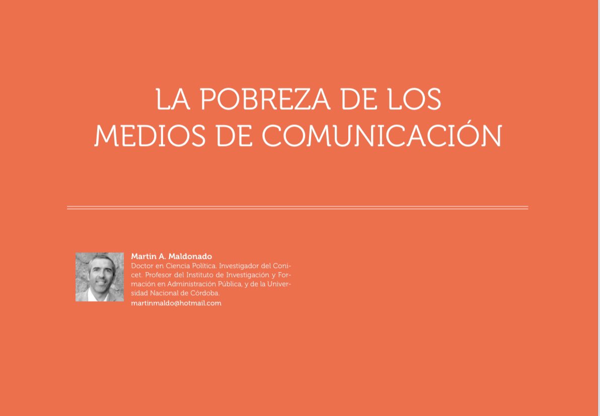 MasPoderLocal's tweet image. 🗞”Al tratar temas sensibles como la pobreza o la exclusión social, los medios de comunicación exponen sus propias miserias”

👤@martinmaldo explica en este artículo cómo los medios de comunicación producen y reproducen pobreza.

📍 bit.ly/3tNnF9P

#máspoderlocal #compol