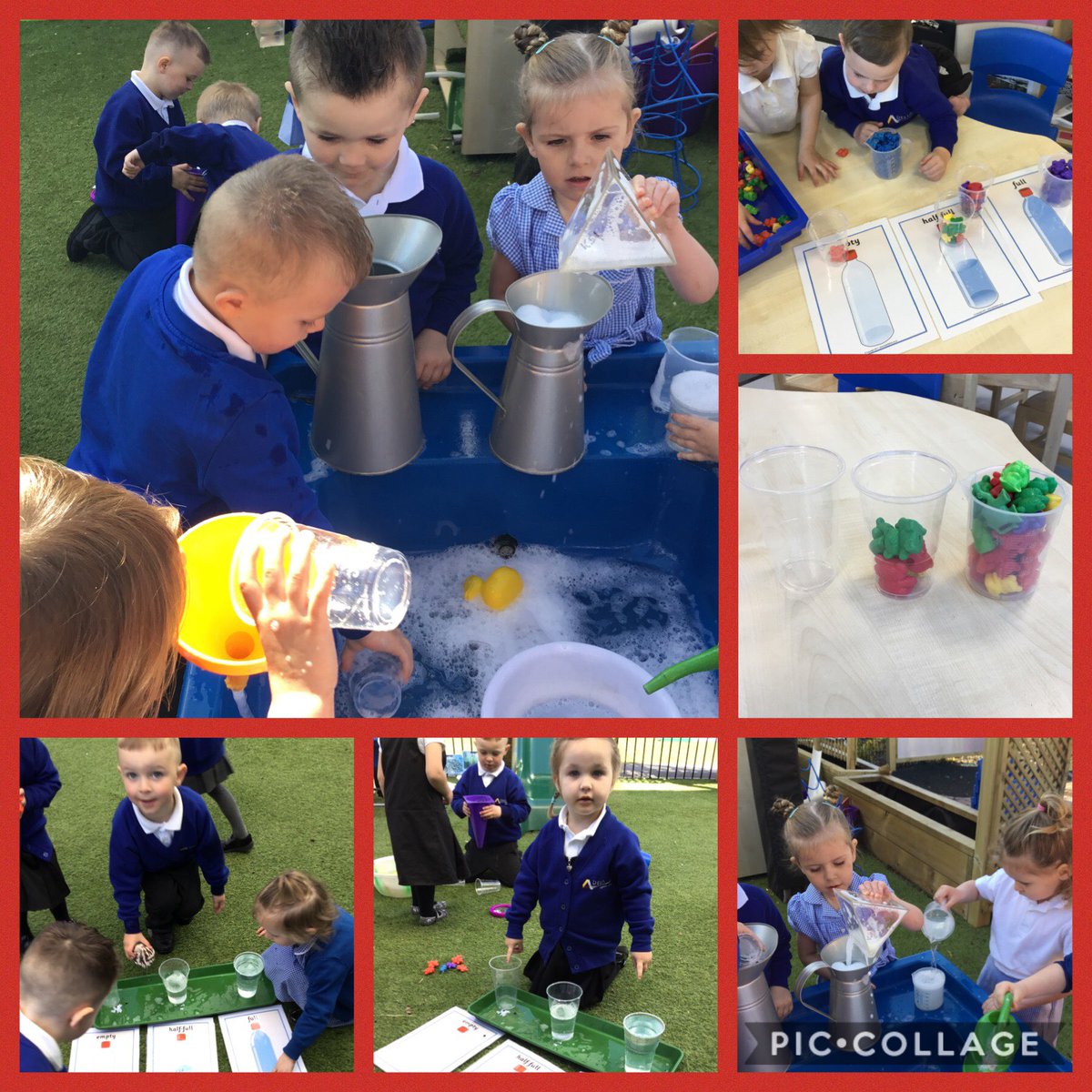 Cohort8ELA's tweet photo. Capacity is what we are learning this week .I believe this was their favourite maths lesson ever.
The vocabulary was flowing-Empty,half full and full. https://t.co/QD2OIgnIoJ