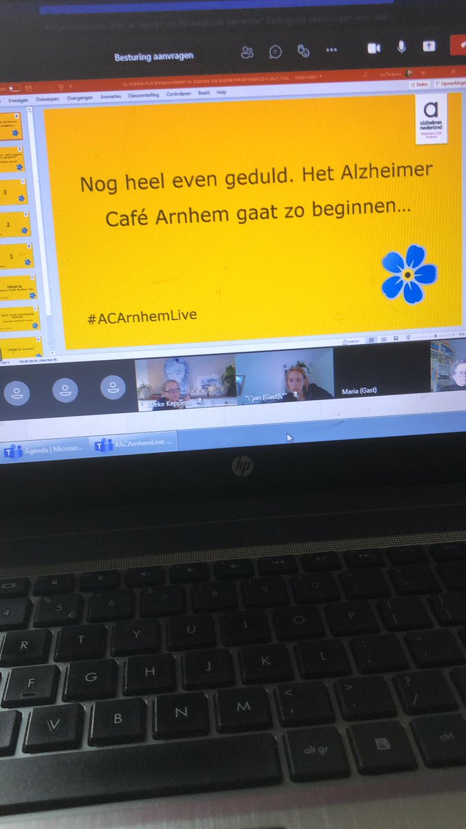 Presentatie over volmacht via Teams voor #acarnhemlive!