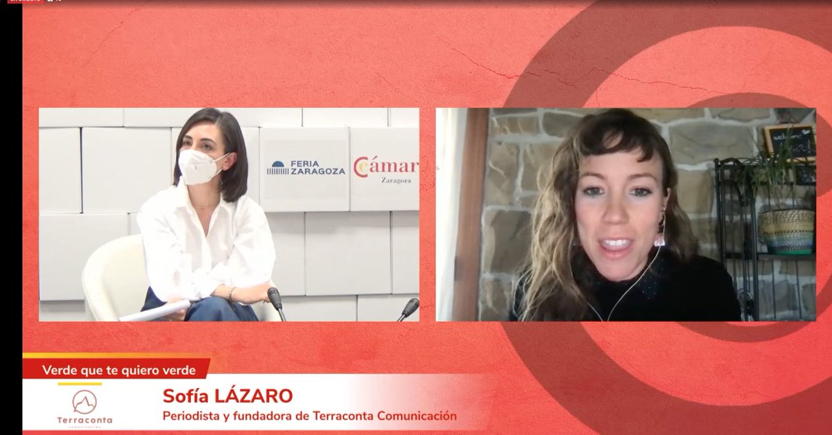 "Cualquier empresa tiene una historia que contar, por pequeña que sea. Hacemos #comunicación sin querer".

Nuestra fundadora, <a href="/sofiaterraconta/">Sofía Lázaro</a>, participa en #Verdequetequieroverde de <a href="/camarazaragoza/">Cámara Zaragoza</a> y <a href="/alianzaagroal/">Alianza Agr. Aragón</a> sobre cómo comunicar desde el #agro.