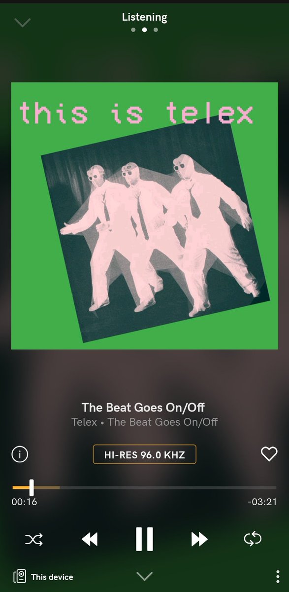 PhantomMetal99's tweet photo. Thank you @ThisIsTelex @MuteUK @qobuz
Great electronic band that was ahead of its time and now experience in studio master high def audio π
#SonnyBono
#Telex
#Thebeatgoesonoff
#ThisisTelex
#Electronicmusic
#Dancemusic
#Analog
#24bits96khz
#Muterecords https://t.co/kFK8jdCzW7