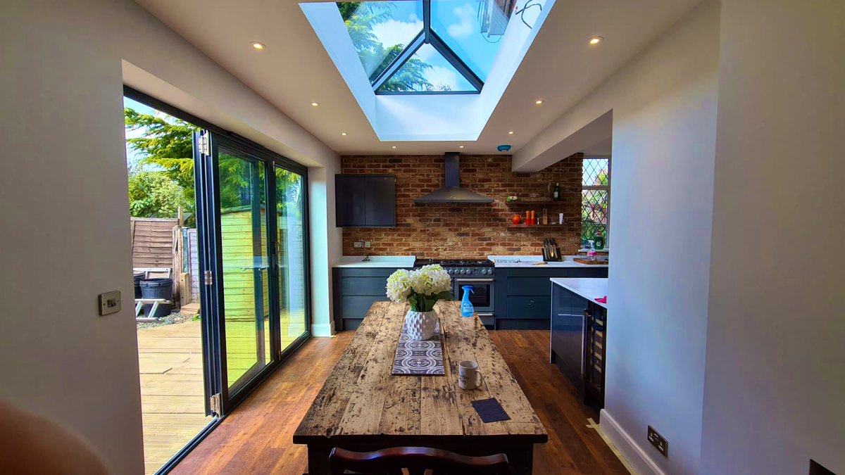 Extension works in Reigate all but finished.