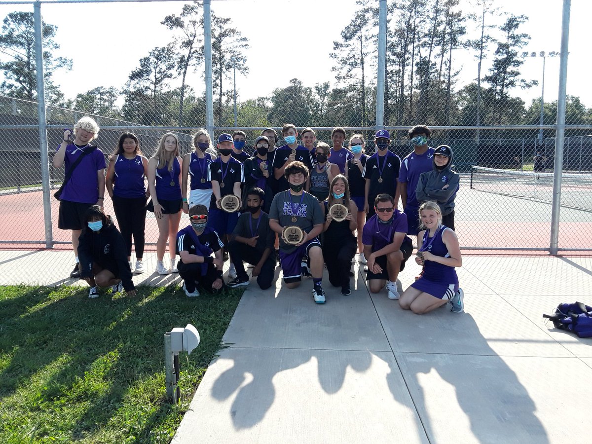 Lptwain02's tweet photo. Big wins for the Wildkat JV tennis team today at Dayton. We are taking home the girls' tournament trophy, the boys' tournament trophy, AND the Team overall 1st place trophy!! Let's go Kats! https://t.co/4OKsEOZ5A8