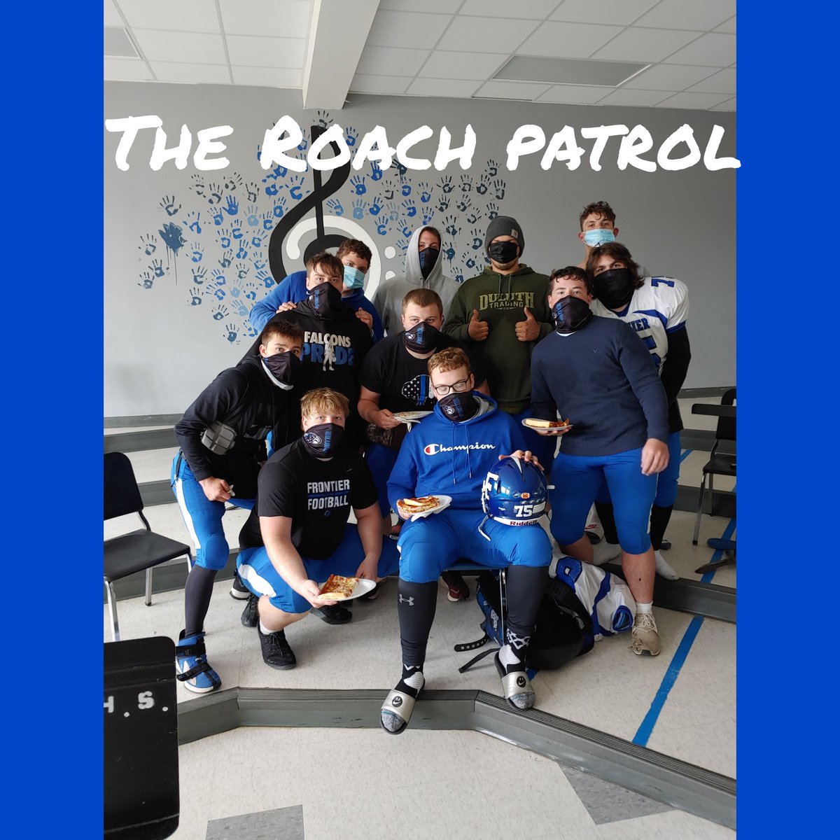 prideNpunish's tweet photo. Big day for Chris Shea getting his first Roach Sticker #roachpatrol #prideandpunish, #gofalcons #InShot https://t.co/b7hP3RQoyF