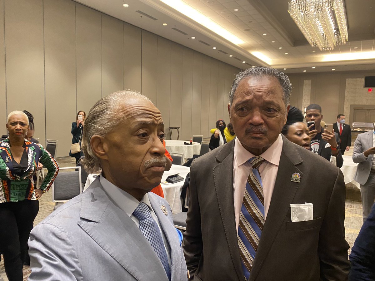 RevJJackson's tweet photo. An emotional and historical moment. We never lost a battle we fought &amp; we never won a battle unless we fought. Keep Hope Alive. #JusticeForGeorgeFloyd #TearsShed #EqualJusticeUnderTheLaw #GeorgeFloyd #VerdictHeard https://t.co/L9GjN2bOtY