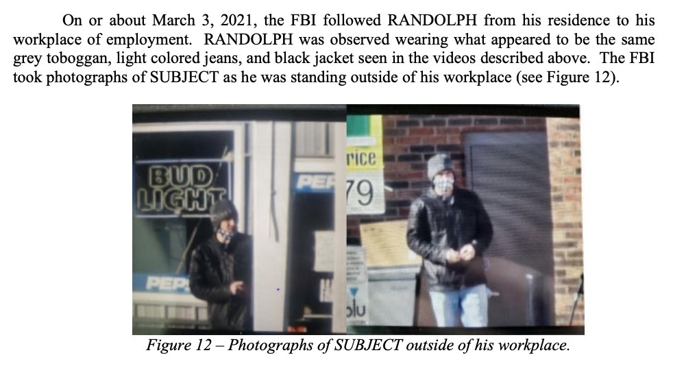 On March 3, they follow him to work. He’s wearing the same hat.  https://www.huffpost.com/entry/facial-recognition-capitol-defendants_n_607f34c0e4b0df3610c17614?jt