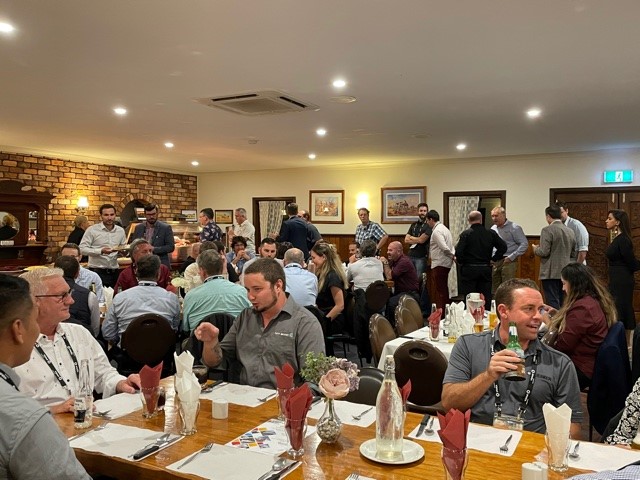 IPWEAQ's tweet photo. Conference dinner at the Susan River Homestead - great food, company and a poet on a horse. #civilengineering #everycommunityneedsanengineer https://t.co/lUEbFX7H7O