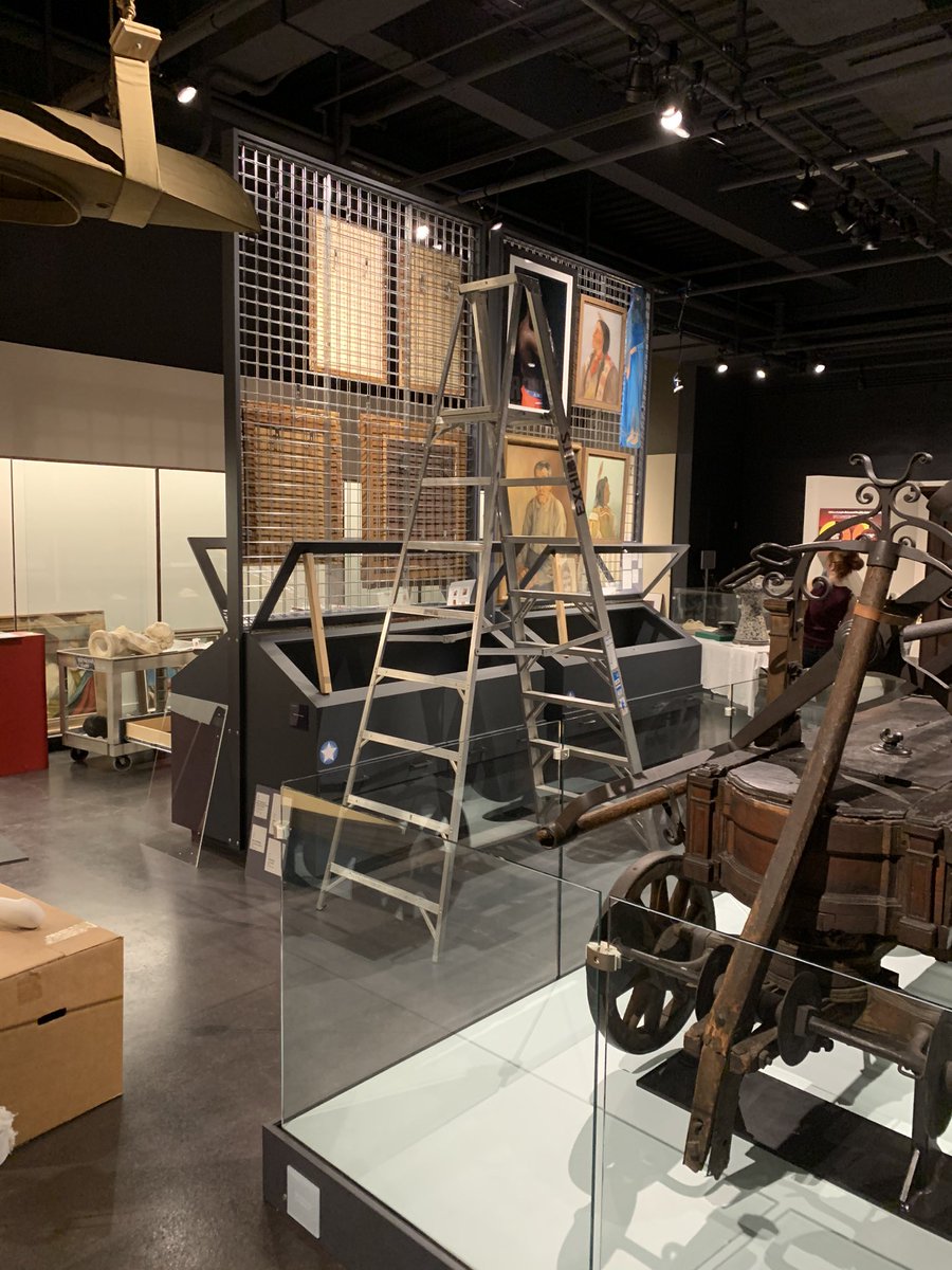 We made a promise to our community that the newly renovated “Generations Gallery” would not become stagnant. This is a behind the scenes view of the first rotation of the art section. Make plans to visit  and check out the #portaits on display. #generations #changeisgood