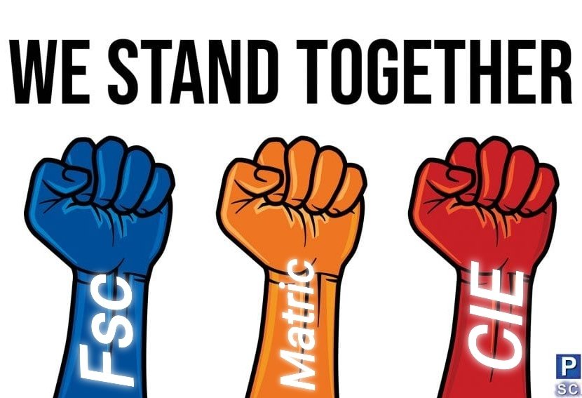 AliZain_5's tweet photo. United We Stand Divided We Fall. 
#CancelAllBoardExams #CancelExamsSaveStudents https://t.co/CjZHo4xmJO