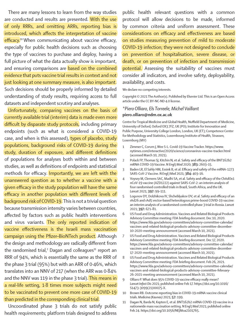Eric Topol (@erictopol) on Twitter photo Distinguishing between vaccine efficacy and effectivenesss, looking at relative risk reduction (RRR), absolute risk reduction (ARR) and numbers needed to vaccinate (NNV) thelancet.com/journals/lanmi… <a href="/LancetMicrobe/">The Lancet Microbe</a> by <a href="/ElsTorreele/">Els Torreele</a> <a href="/IIPP_UCL/">UCL Institute for Innovation and Public Purpose</a> and colleagues Distinguishing between vaccine efficacy and effectivenesss, looking at relative risk reduction (RRR), absolute risk reduction (ARR) and numbers needed to vaccinate (NNV) thelancet.com/journals/lanmi… <a href="/LancetMicrobe/">The Lancet Microbe</a> by <a href="/ElsTorreele/">Els Torreele</a> <a href="/IIPP_UCL/">UCL Institute for Innovation and Public Purpose</a> and colleagues