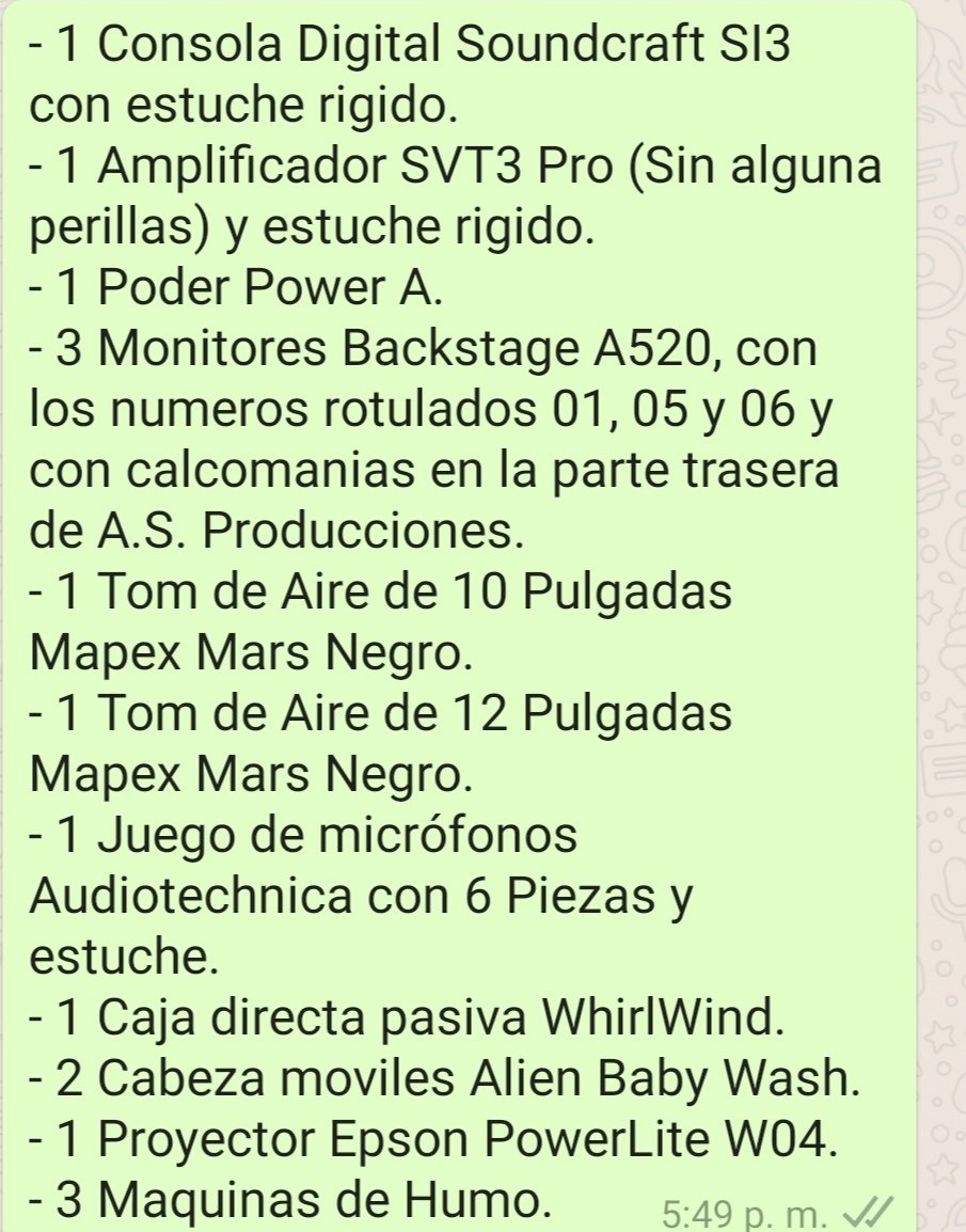 foindependencia's tweet photo. Para los que nos preguntan que fue lo que nos robaron les dejamos la fatídica lista. https://t.co/bIT82xFXfL