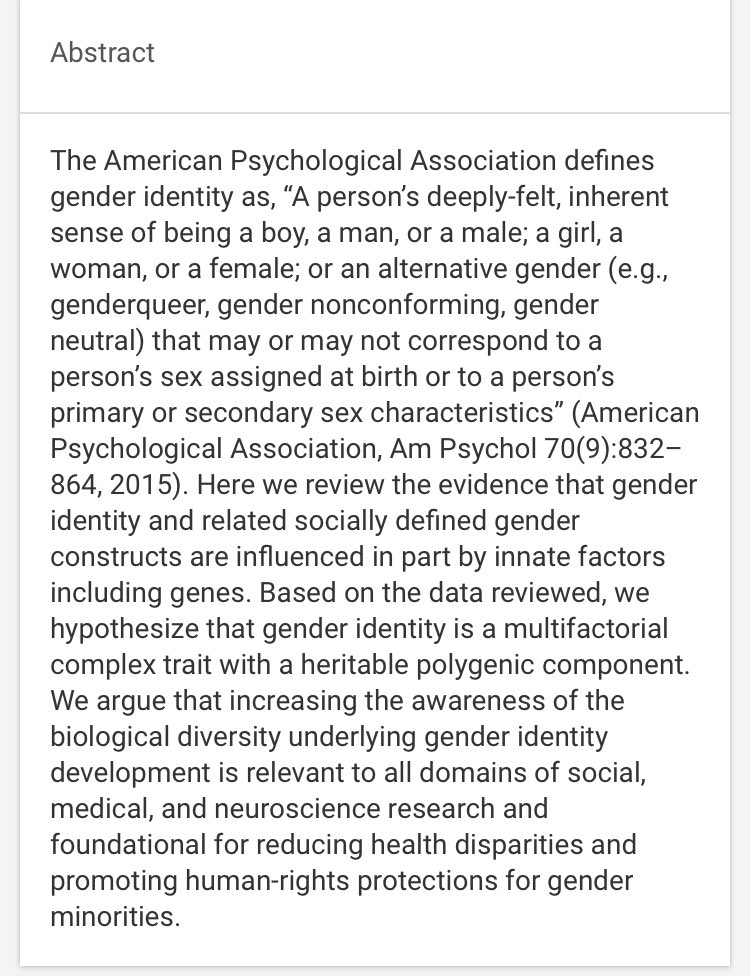 Here is LGB Alliance, simply rejecting the existence of trans people, by citing ‘biological sex.’ What LGB Alliance won’t tell you is that trans people are born trans. Being trans has a large, biological component to it.