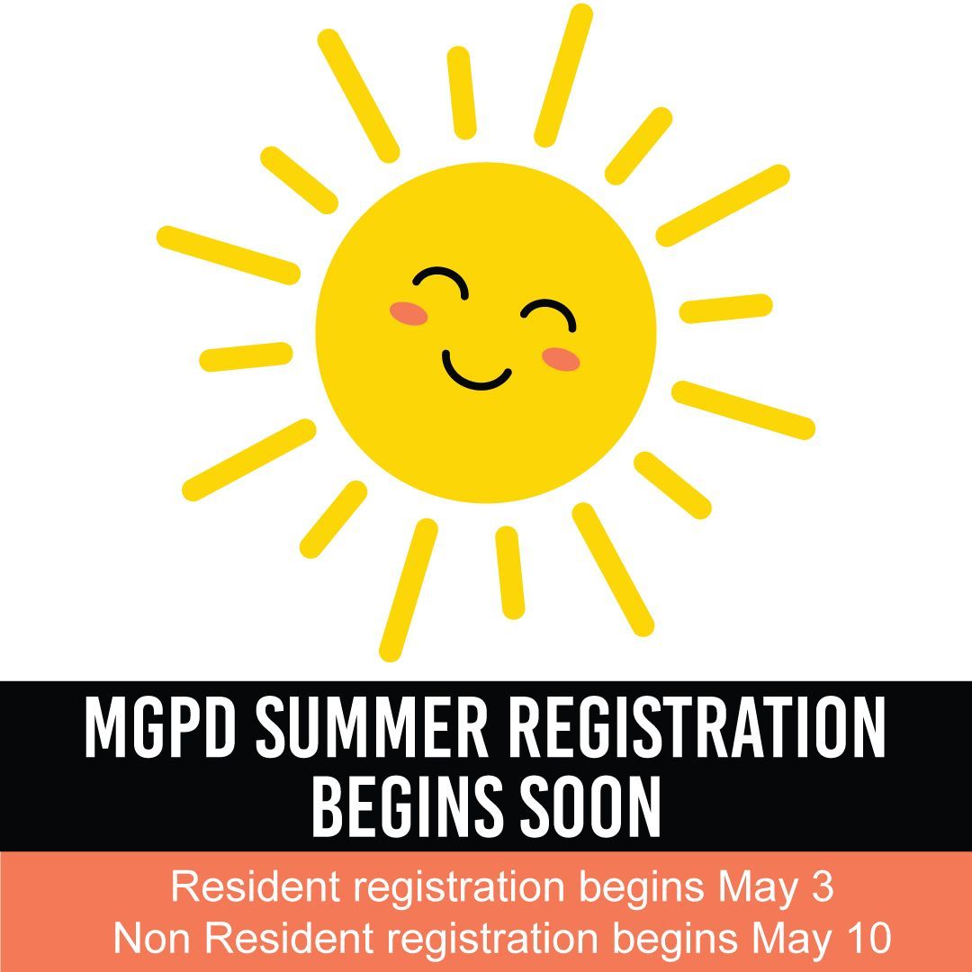 The Summer Activity Guide is mailing
Click the link below to preview
e-digitaleditions.com/t/192036-summer

Resident registration begins May 3
Non Resident registration begins May 10