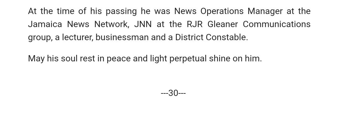 #PressRelease: Death has robbed this nation of a fine talent and an affable journalist whose contribution to media has been etched in the history of our nation.