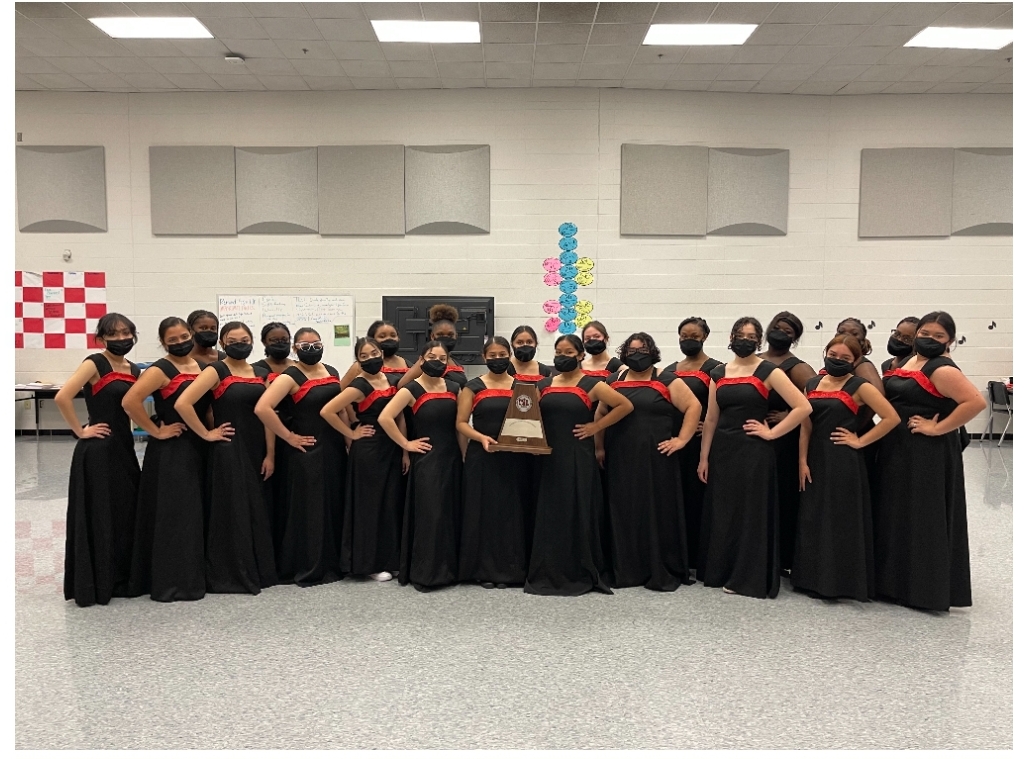 The Davis Treble Choir made beautiful music on their UIL CONCERT AND SIGHT READING Stage.  We are extremely proud of these young ladies. Sweepstakes is the highest rating you can get at UIL. They had perfect scores, straight ones!!! <a href="/davishs_falcons/">Anthony Watkins</a> <a href="/ChoirDavis/">Davis High School Choir</a> #BeTheOne #BOD