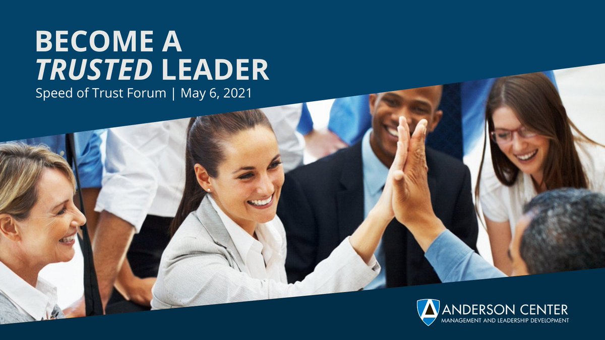 AndersonCenter1's tweet photo. One day only! Live online. There is still time to get registered for the Speed of Trust Forum this May. Get equipped with trust tools to help drive employee engagement and enable overall organization success! Click the link to learn more https://t.co/bbN7gaEyNX https://t.co/8Cuv0Dirxo