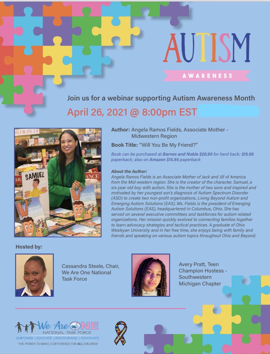 EmergingAutism's tweet image. I’m honored to be reading my book, “Will You Be My Friend?” to the families of Jack and Jill of America, Inc, on a national level.  Grateful for the opportunity to advance the topics of autism awareness and anti-bullying behaviors #jackandjillofamerica #AutismAcceptance  #autism