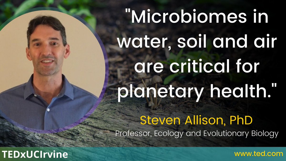 Check out #UCIBioSci Professor Steve Allison’s TED Talk on #microbiomes and #climatechange! Watch here: ted.com/talks/steven_a… 

<a href="/StevenDAllison/">Steven Allison</a> <a href="/UCIEEB/">UCI Ecology and Evolutionary Biol</a> <a href="/TEDTalks/">TED Talks</a>