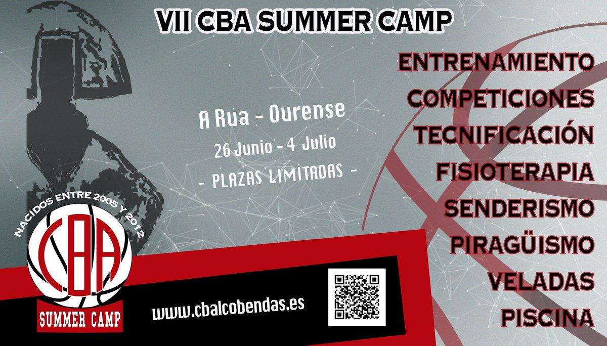cbalcobendas's tweet photo. #CBASummerCamp

¡Nos lo vamos a pasar de lujo!

VII CBA SUMMER CAMP

📍 A Rua - Ourense
🗓️ 26 junio - 4 julio

No dejes que tus peques se queden sin plaza

Inscríbete aquí: https://t.co/rJdGkaOjLO

#SúmateAlGranate https://t.co/FHizMryySu