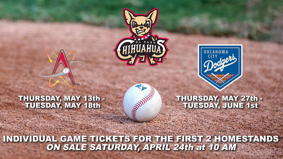 El Paso Chihuahuas on Twitter "2021 INDIVIDUAL GAME TICKET UPDATE