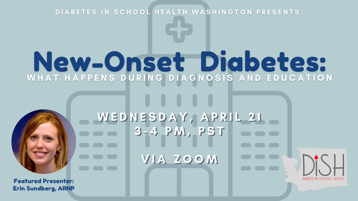 diabetes_dish's tweet photo. TWO #DiSH sessions happening TOMORROW, 4/21/21!

👉#DiSHWI 3PM CST "Supporting Teens with Diabetes at School"

👉#DiSHWA 3PM PST "New-Onset Diabetes: What Happens During Diagnosis and Education" 

#DiabetesinSchoolHealth #schoolnurse #diabetes #wisconsin #washington #T1D #T2D https://t.co/oUqqMSnVIy
