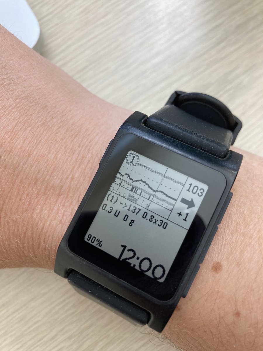 danamlewis's tweet image. Took a picture because it made me smile, and because #OpenAPS is doing all the work so I don’t have to. Especially on the day after 18 miles of 🏃🏼‍♀️🐢🐌🤣.