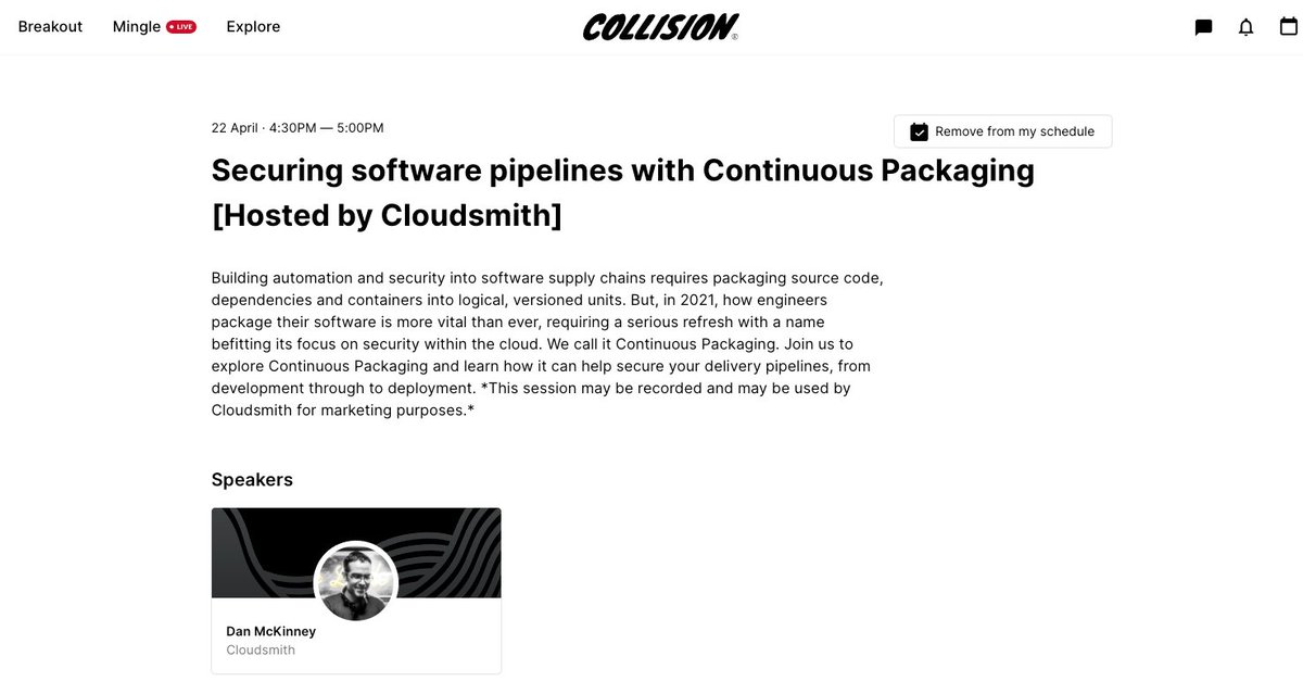 Cloudsmith tweet media