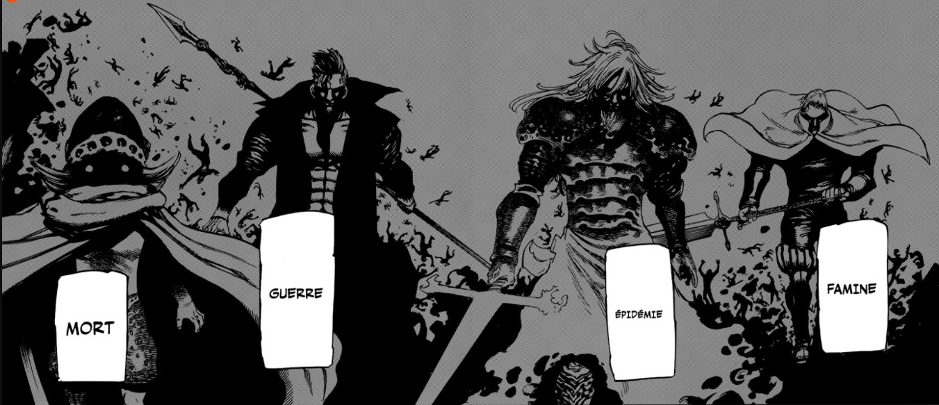 Seven Deadly Sins Les 4 Cavaliers De Lapocalypse Twitter 上的 olivieroy_graph："Personnages : Les Quatre Cavaliers de l' Apocalypse : #Perceval fils d'un chevalier sacré (il est le Cavalier appelé  "Mort") #Tristan fils de #Meliodas et #Elizabeth (il est le Cavalier appelé  "