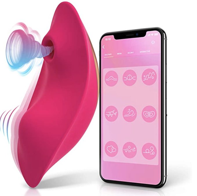 "Wearable Panty Vibrator Clitoral Sucking Vibrator with 9 Frequencies and APP Control"   This #sextoy<a href="/tag/sextoy"class="tags"><span>#sextoy</span></a>