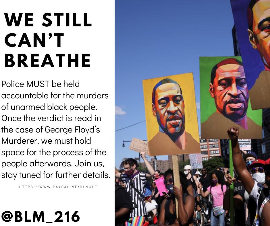 No matter what this verdict is... Police must be held accountable for the murder of unarmed black people.  We must end qualified immunity, and we must increase civilian oversight of the police. 9 minutes and 29 seconds We Still Can’t Breathe......