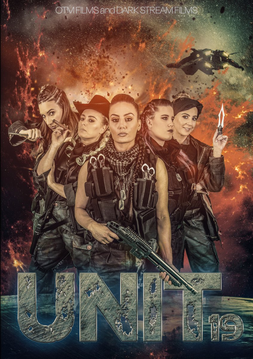 check out the bad ass In Production poster for Unit 19. Seriously its female expendables in space!