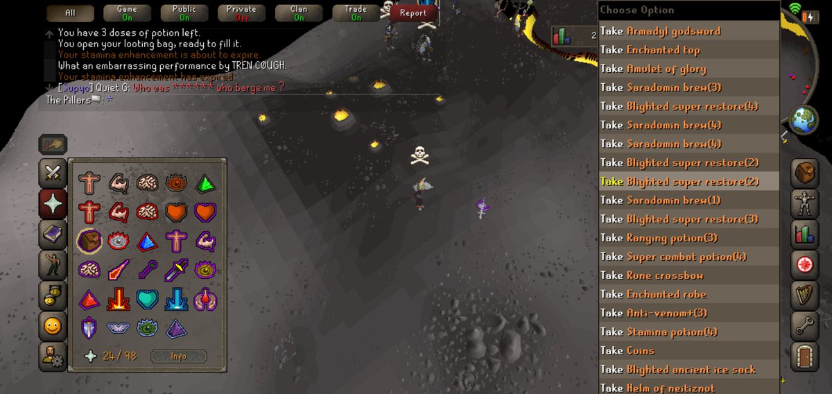 OSRS_VR's tweet image. HAD A TOUR AROUND THE WILDY LOOKING FOR OPPS. FOUND AC/BLOODY REVS AND SWEPT THEM UP WITHOUT ANY RESISTANCE. 

WE WERE WAITING FOR #DF TO COME RUSH US WHILE WE SMALL MAN PKED, BUT UPON CHECKING THEIR FORUMS IT LOOKS LIKE THEY DIED LOL! 😂

#VR #OSRS #PKING #RUNESCAPE #ACTIVE