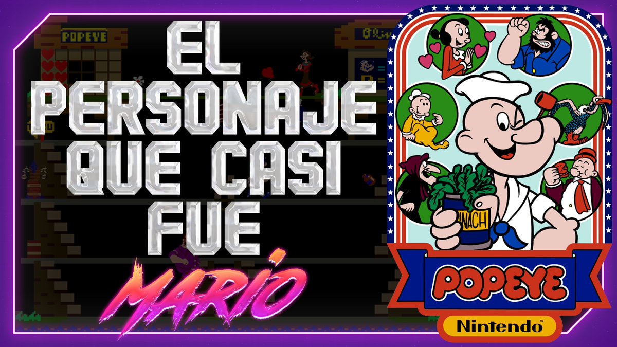 SoulchipTV's tweet photo. Popeye era tan famoso, que Shigeru Miyamoto diseño un juego con él y lo presento para ser desarrollado antes que el Donkey Kong.

https://t.co/jT7d0BtUUP https://t.co/7skhf9zluJ