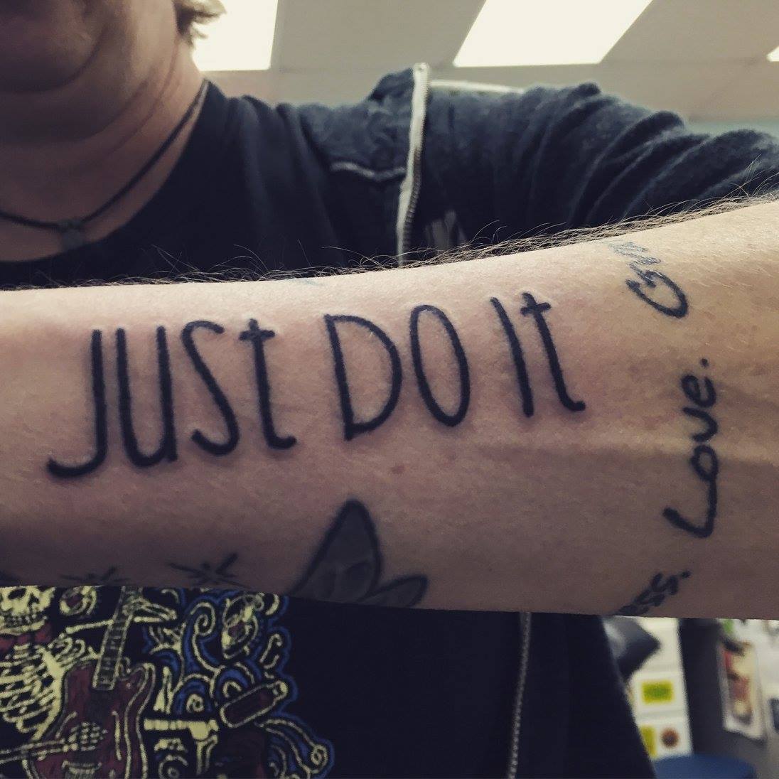 The Stories Behind  #MyTattoos18. Just Do It - Jan 20164th annual birthday tattoo with Steph from Electric Chair.In my 25 years of being an entrepreneur in digital marketing, one of the keys to my success is not being afraid to "Just Do It."  #BestMottoEver