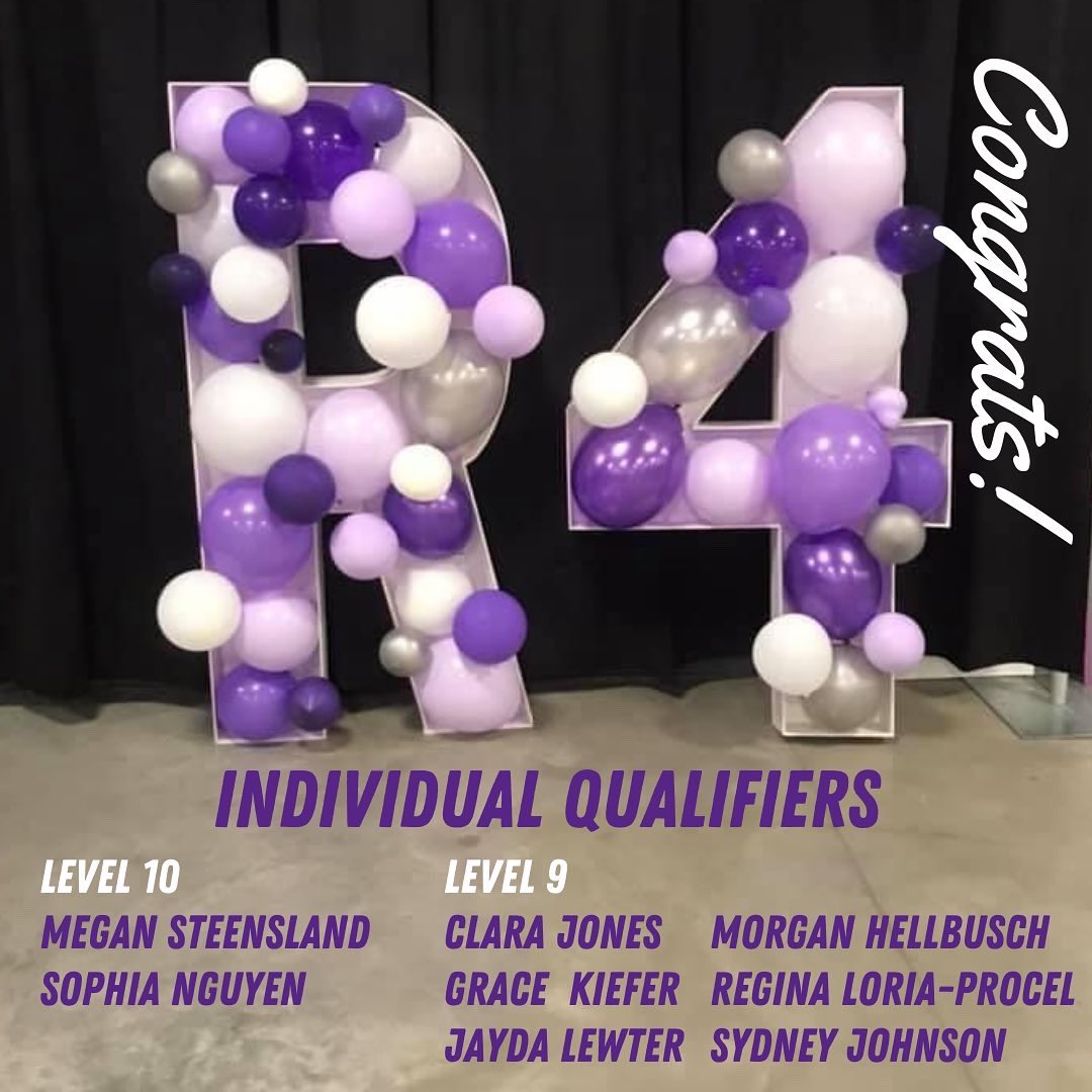 Congratulation’s to all of our Legacy girls on a successful Regional Championship!!

Special shout out to our 8 individuals who have qualified into WESTERNS (Level 9) & NATIONALS (Level 10)!!!🏆

#legacygymnastics #region4gymnastics #JOWesterns #JONationals