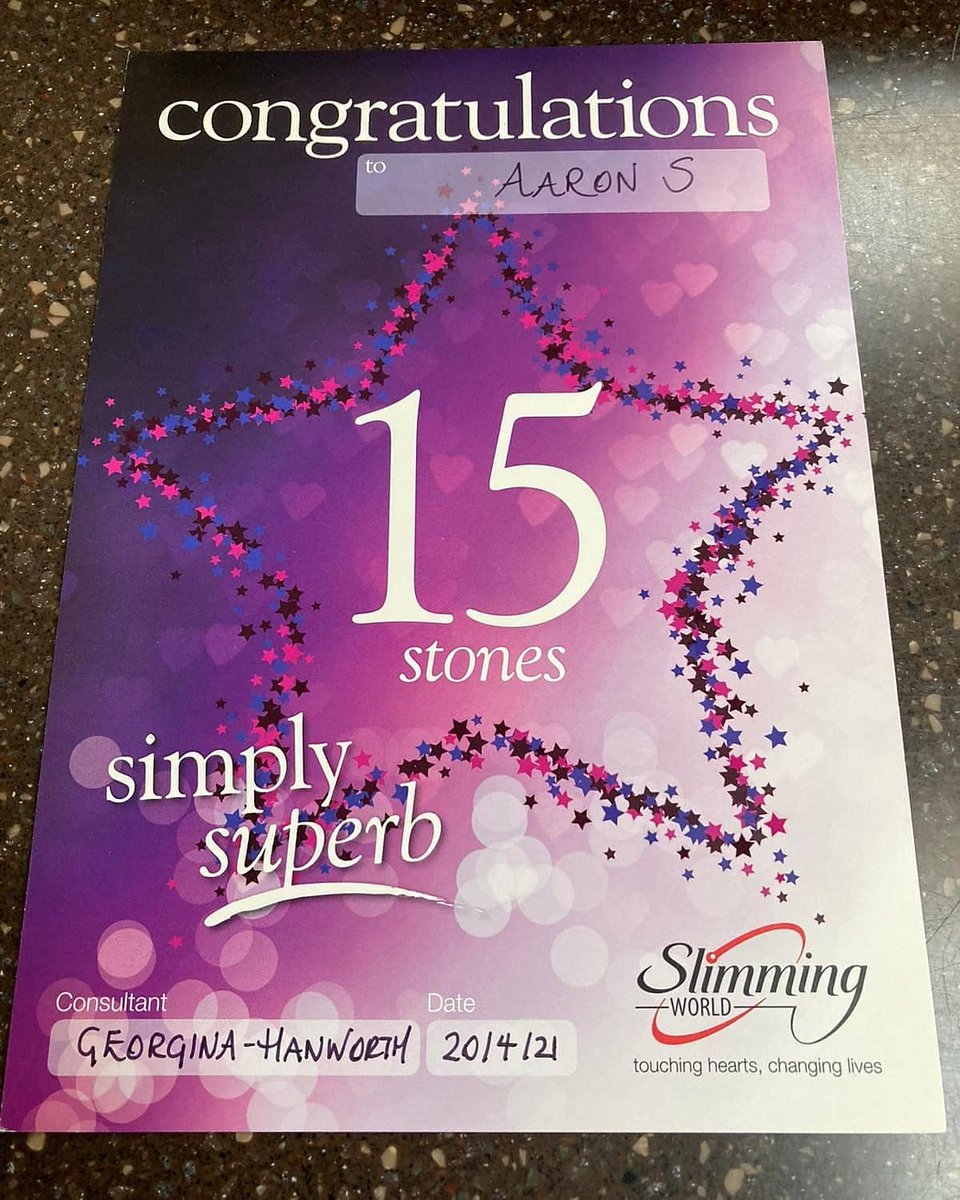SnaresyLad's tweet photo. YES get in regained this bad boy today ❤ lost half my starting weight. This time feels so much better as it's been alot harder to get to this point. @SlimmingWorld @magwhit #slimmingworld #mrsleek2020 #swmen #thatfeeling https://t.co/DzWkPL5GJ5