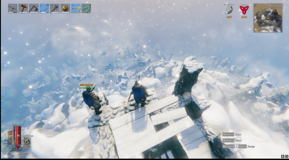 Made it to the top of the mountain! #Valheim