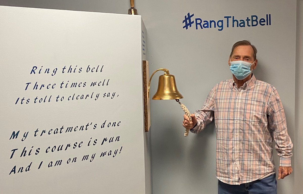 Congratulations to you Mr. Bobby Banks!! 🎗🎉
Today Bobby #RangThatBell!!🔔🎶 You can bank on today being an awesome Tuesday! 😎💜
