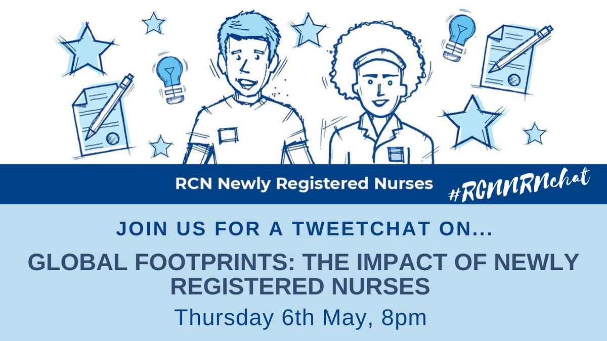 RCN Newly Registered Nurses (@rcnnrn) on Twitter photo 🗓 Save the date! Thursday 6th May, 8pm...
For our next #RCNNRNchat
“Global footprints: the impact of Newly Registered Nurses”
with co-hosts <a href="/NursingNow2020/">Nursing Now Challenge</a> & <a href="/JayaHealth/">Jaya Mental Health</a> 🌍 #RCNNRN 🗓 Save the date! Thursday 6th May, 8pm...
For our next #RCNNRNchat
“Global footprints: the impact of Newly Registered Nurses”
with co-hosts <a href="/NursingNow2020/">Nursing Now Challenge</a> & <a href="/JayaHealth/">Jaya Mental Health</a> 🌍 #RCNNRN