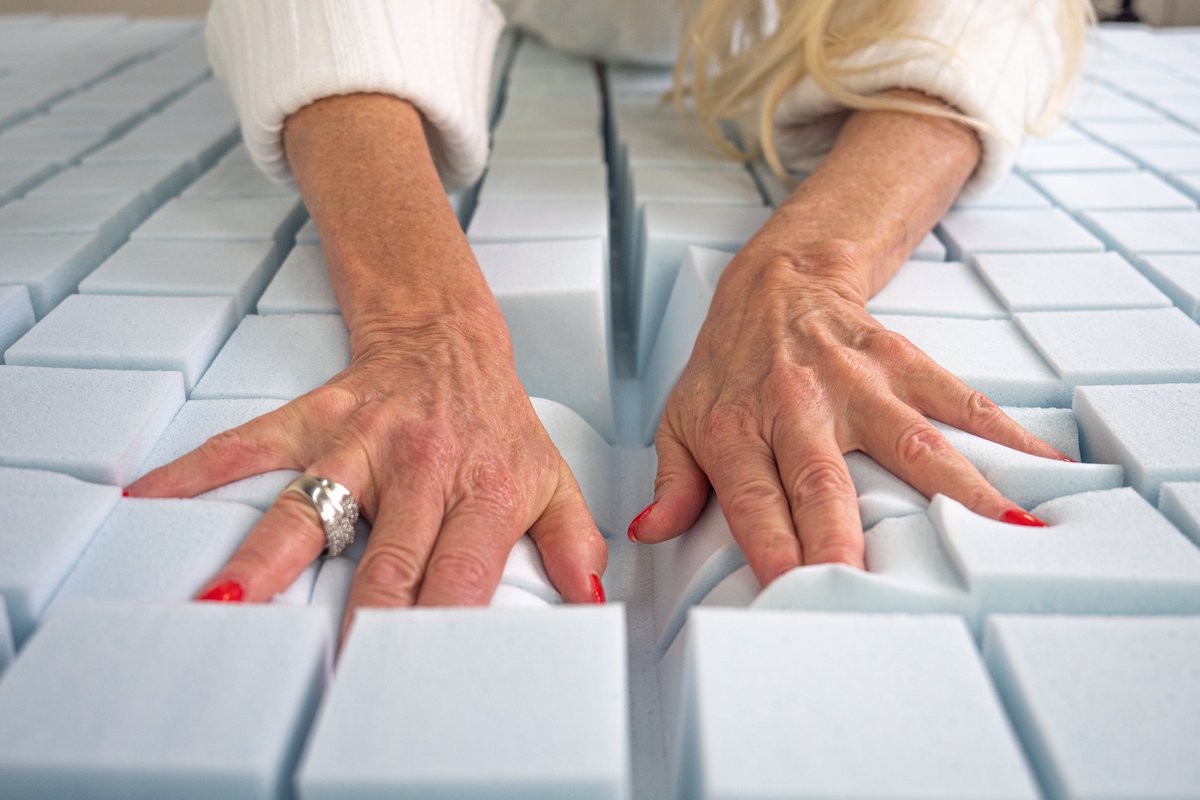 Our soft, cool, and responsive mattress core is the support your body dreams about. #painfreesleep #sleepovation #mysleepovation