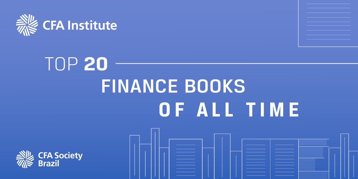 O <a href="/CFAinstitute/">CFA Institute</a>  separou uma lista dos 20 melhores livros de #finanças de todos os tempos! A lista tem livros práticos, intrigantes e inspiradores...nela você encontrará um pouco de tudo.

Acesse pelo link bit.ly/3egnU6F