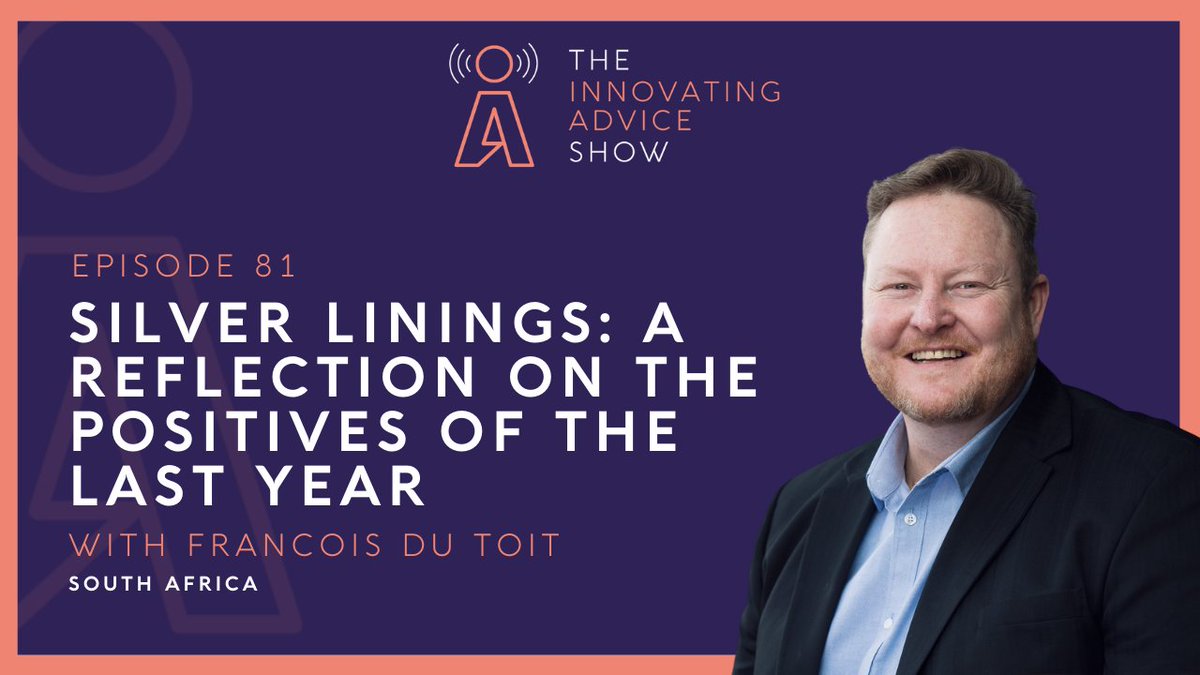 AdvisorVM's tweet image. . @francoisdtza joins us again for a special episode to celebrate all of the GOOD things that have come out of the last year. 

I hope that you&apos;ve got some great things to reflect on as well and that you&apos;ve been giving yourself grace.

Episode &amp;amp; show notes buff.ly/3txKgqC